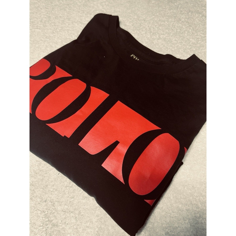 Polo Ralph Lauren Men's XL Long Sleeve Graphic Logo Tee Black Red Pristine EUC